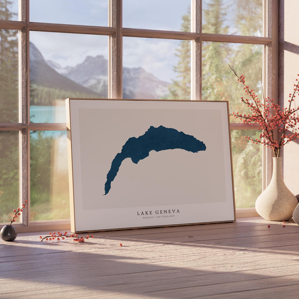 lake geneva france map poster – minimalist lake wall art - image 4