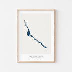 lake havasu arizona map poster – minimalist lake wall art - image 1