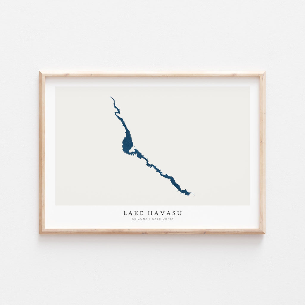 lake havasu arizona map poster – minimalist lake wall art - image 2