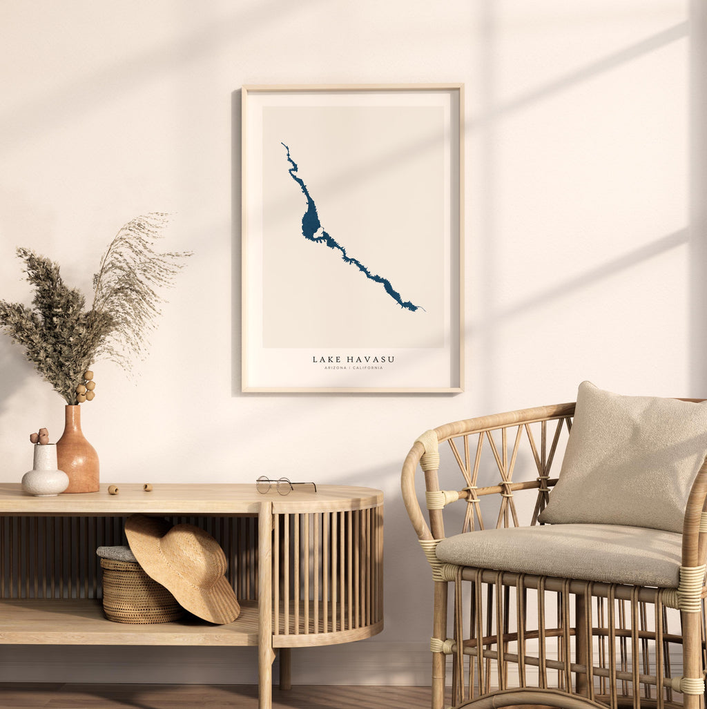 lake havasu arizona map poster – minimalist lake wall art - image 5