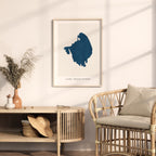 lake okeechobee florida map poster – minimalist lake wall art - image 5