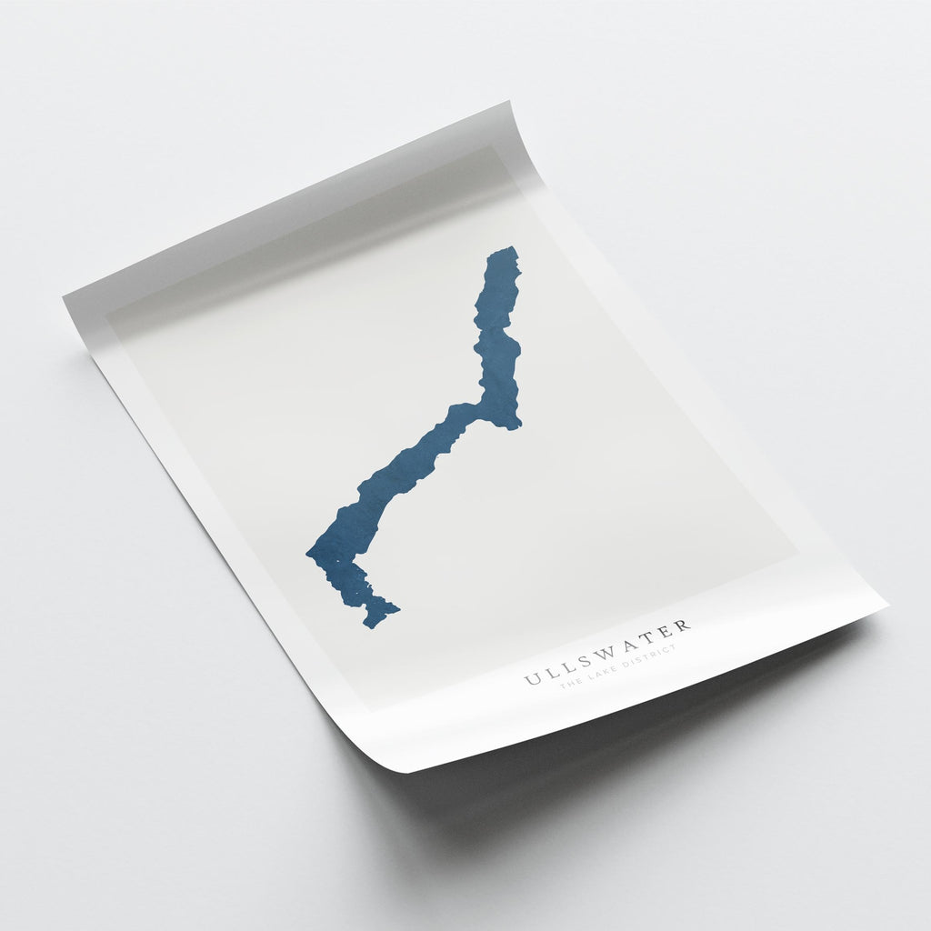 ullswater united kingdom map poster – minimalist lake wall art - image 6