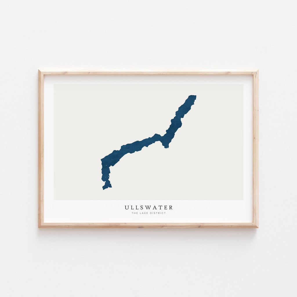 ullswater united kingdom map poster – minimalist lake wall art - image 2