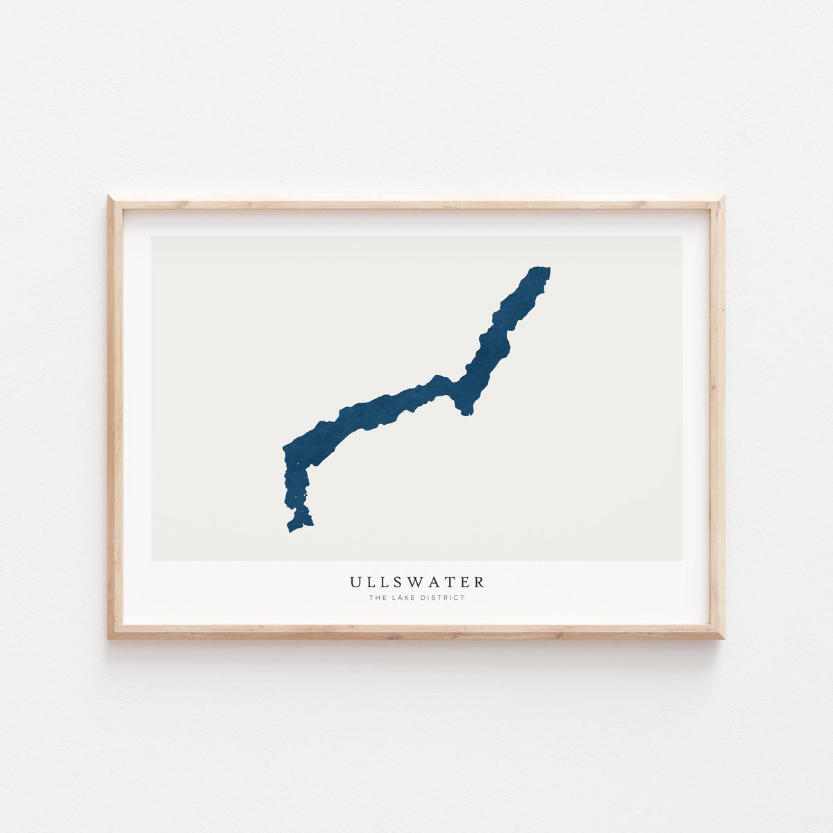 ullswater united kingdom map poster – minimalist lake wall art - image 2