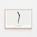 windermere united kingdom map poster – minimalist lake wall art - image 2