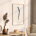 windermere united kingdom map poster – minimalist lake wall art - image 3