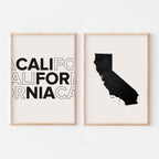 california map and typography wall art set - image 5