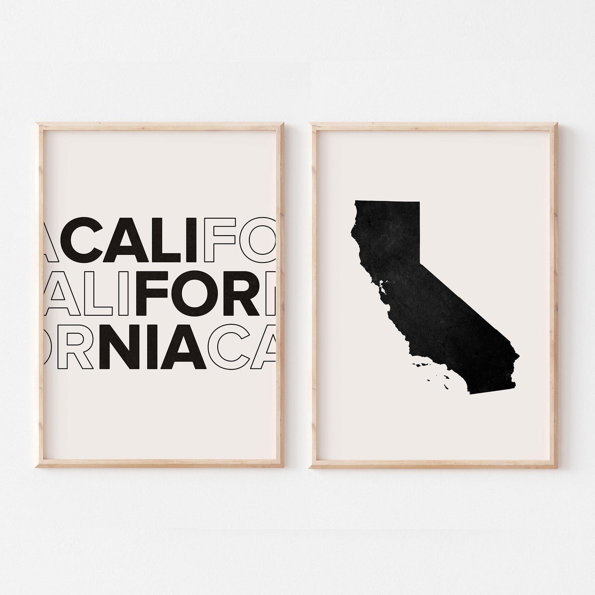 california map and typography wall art set - image 5