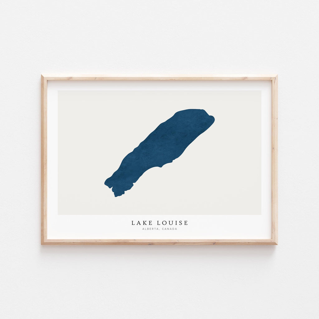 lake louise alberta map poster – minimalist lake wall art - image 2