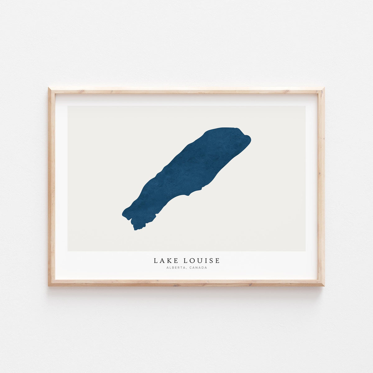 lake louise alberta map poster – minimalist lake wall art - image 2