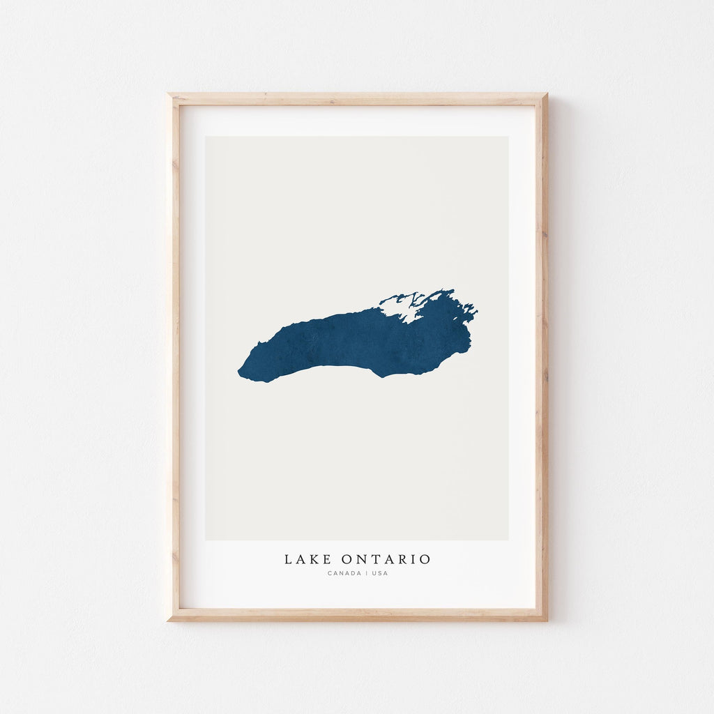 lake ontario ontario map poster – minimalist lake wall art - image 2