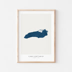 lake ontario ontario map poster – minimalist lake wall art - image 2