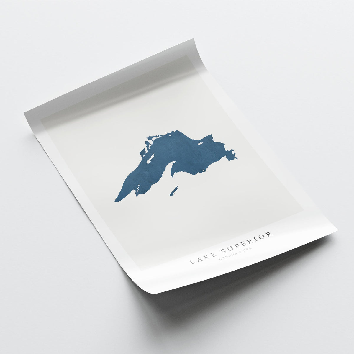 lake superior ontario map poster – minimalist lake wall art - image 6