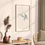 lake of the ozarks missouri map poster – minimalist lake wall art - image 3