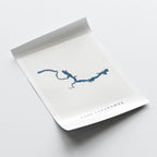 lake sakakawea north dakota map poster – minimalist lake wall art - image 6