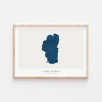 lake tahoe california map poster – minimalist lake wall art - image 2