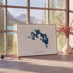 lake muskoka ontario map poster – minimalist lake wall art - image 4