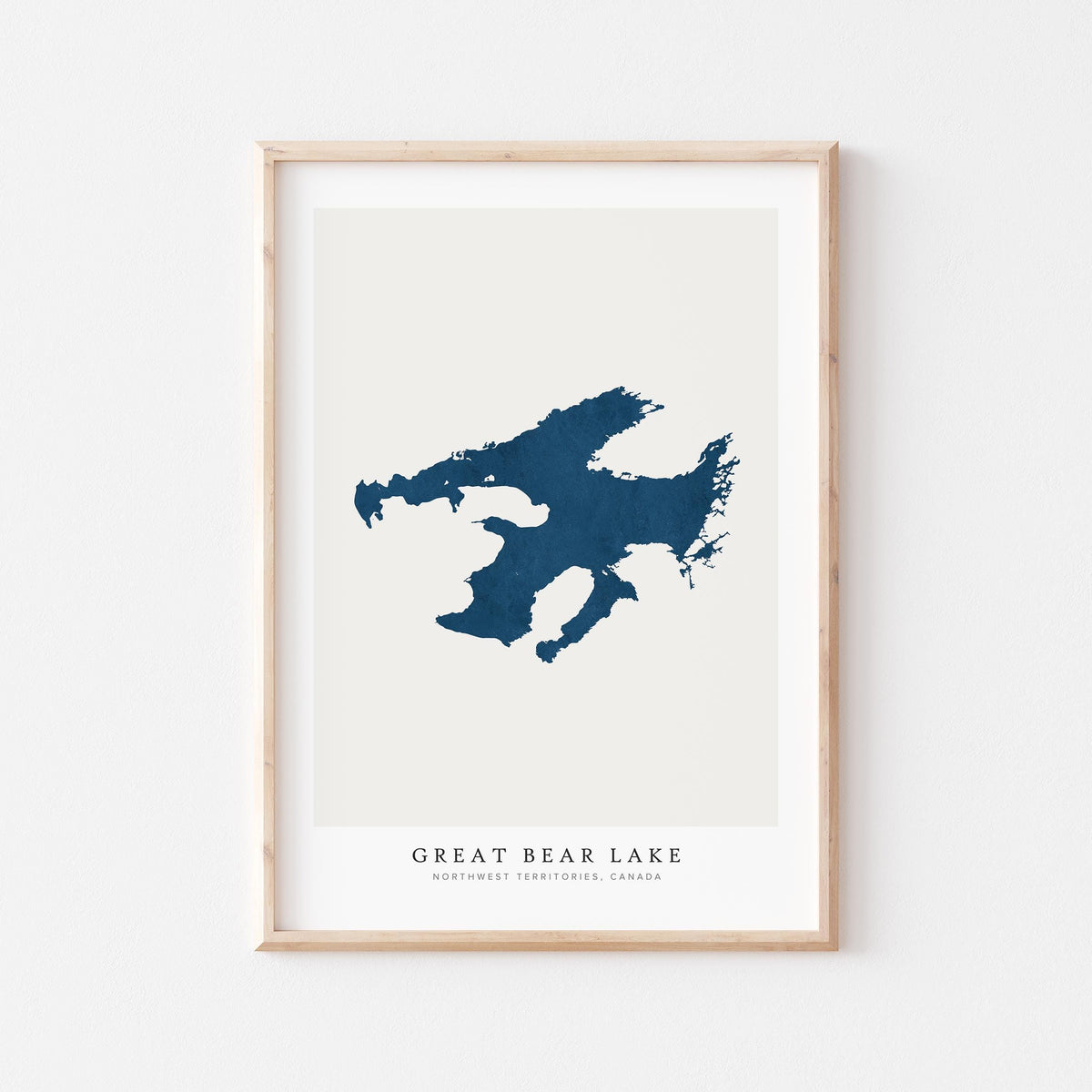 great bear lake northwest territories map poster – minimalist lake wall art - image 2