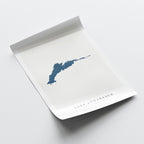 lake athabasca manitoba map poster – minimalist lake wall art - image 6
