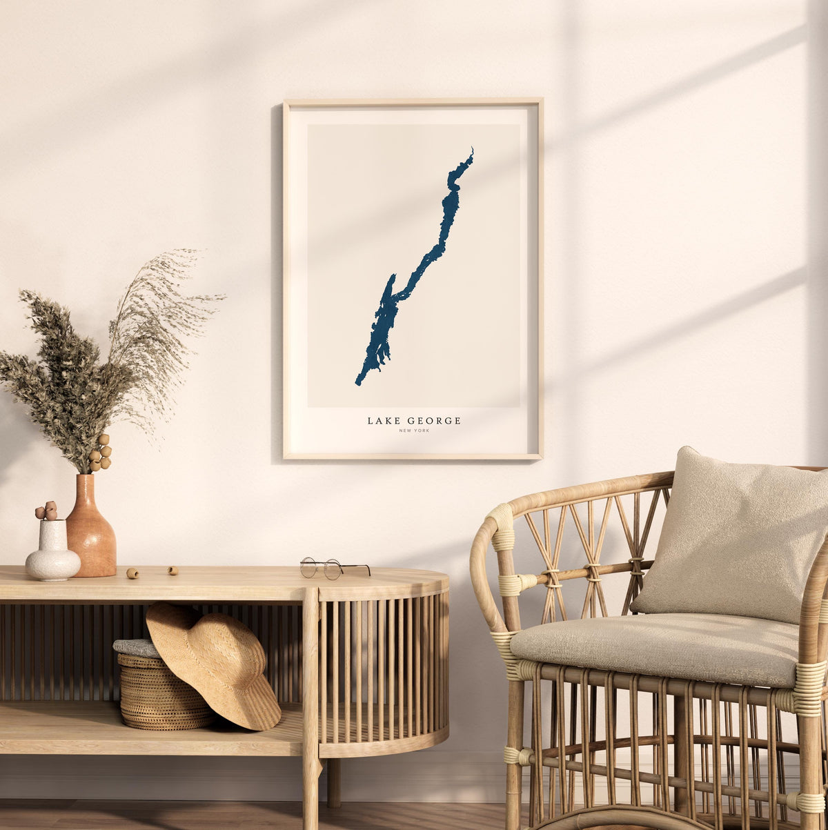 lake george new york map poster – minimalist lake wall art - image 5