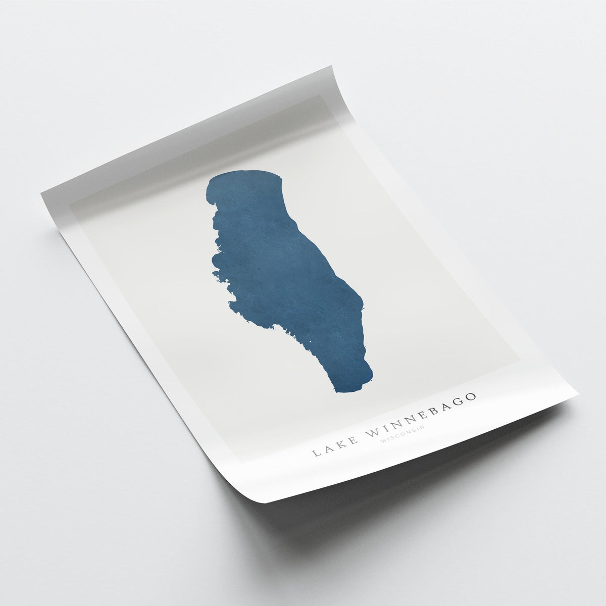 lake winnebago wisconsin map poster – minimalist lake wall art - image 6