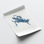 lake winnipesaukee new hampshire map poster – minimalist lake wall art - image 6