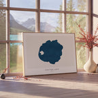 crater lake oregon map poster – minimalist lake wall art - image 4