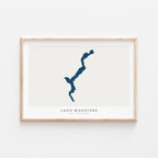 lago maggiore italy map poster – minimalist lake wall art - image 2