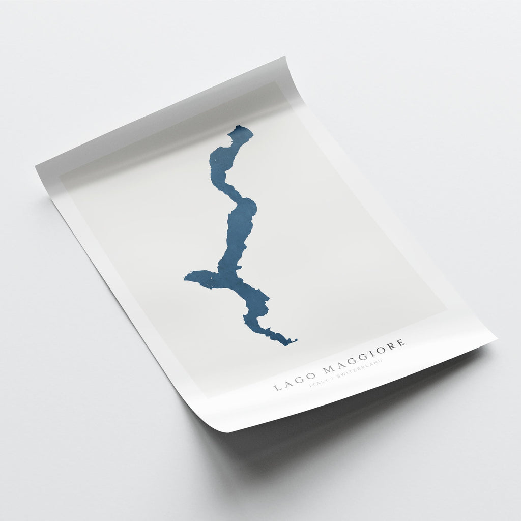 lago maggiore italy map poster – minimalist lake wall art - image 6