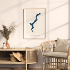 lago maggiore italy map poster – minimalist lake wall art - image 5