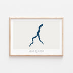 lake como italy map poster – minimalist lake wall art - image 2