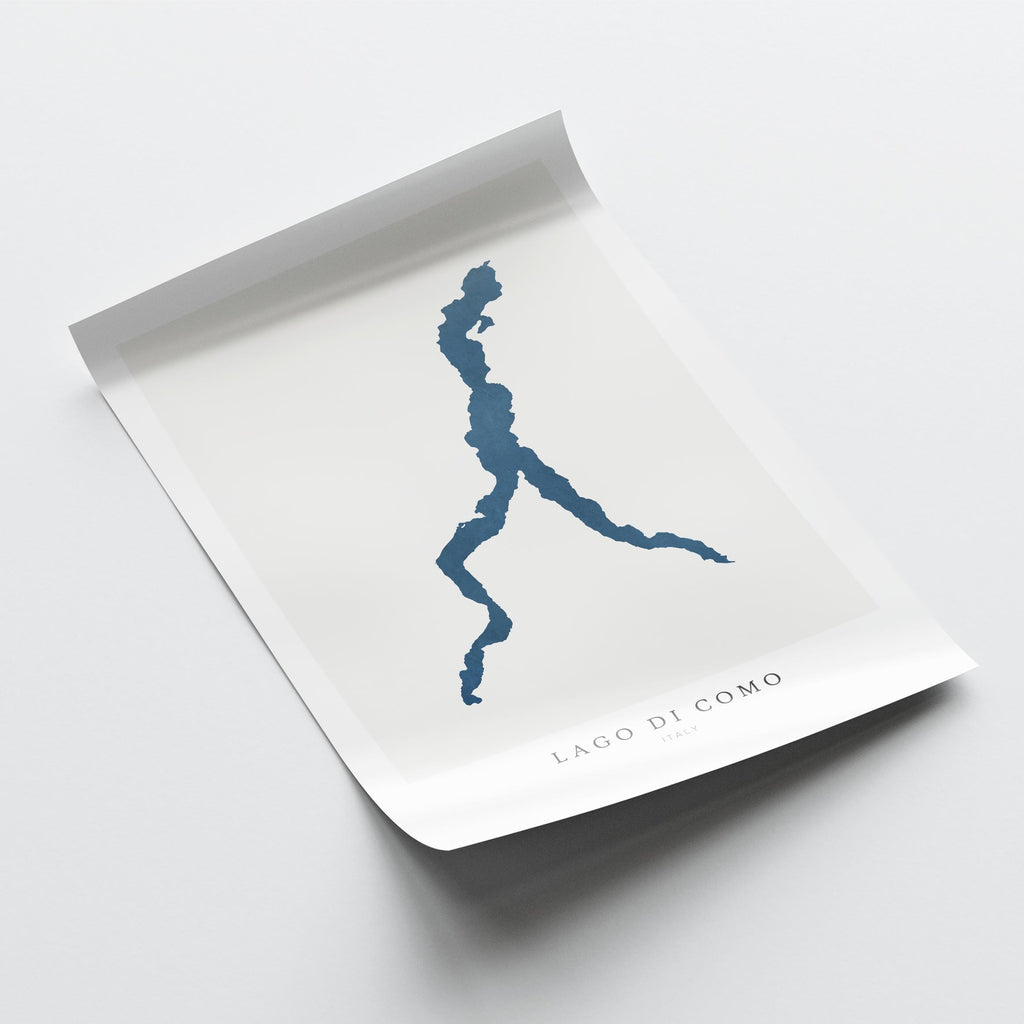 lake como italy map poster – minimalist lake wall art - image 6