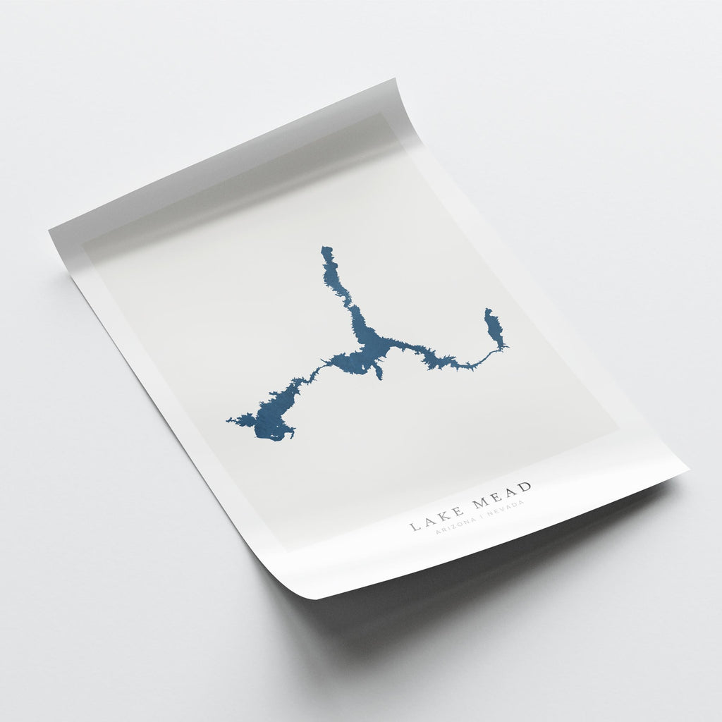 lake mead arizona map poster – minimalist lake wall art - image 6