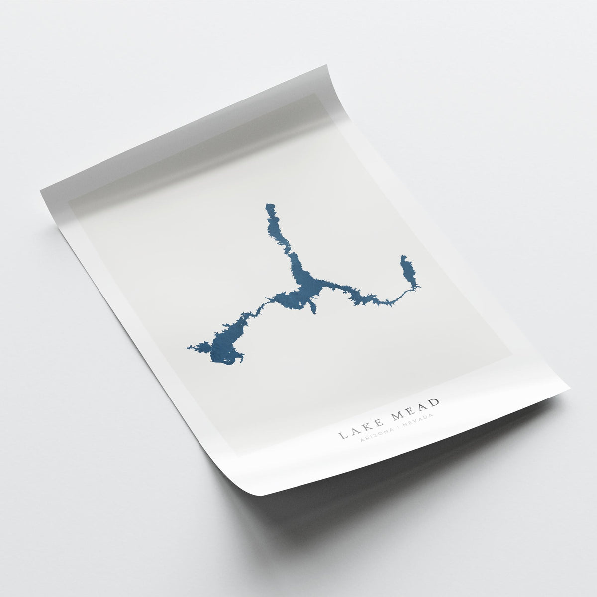 lake mead arizona map poster – minimalist lake wall art - image 6