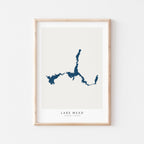 lake mead arizona map poster – minimalist lake wall art - image 2