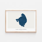 lake okeechobee florida map poster – minimalist lake wall art - image 2