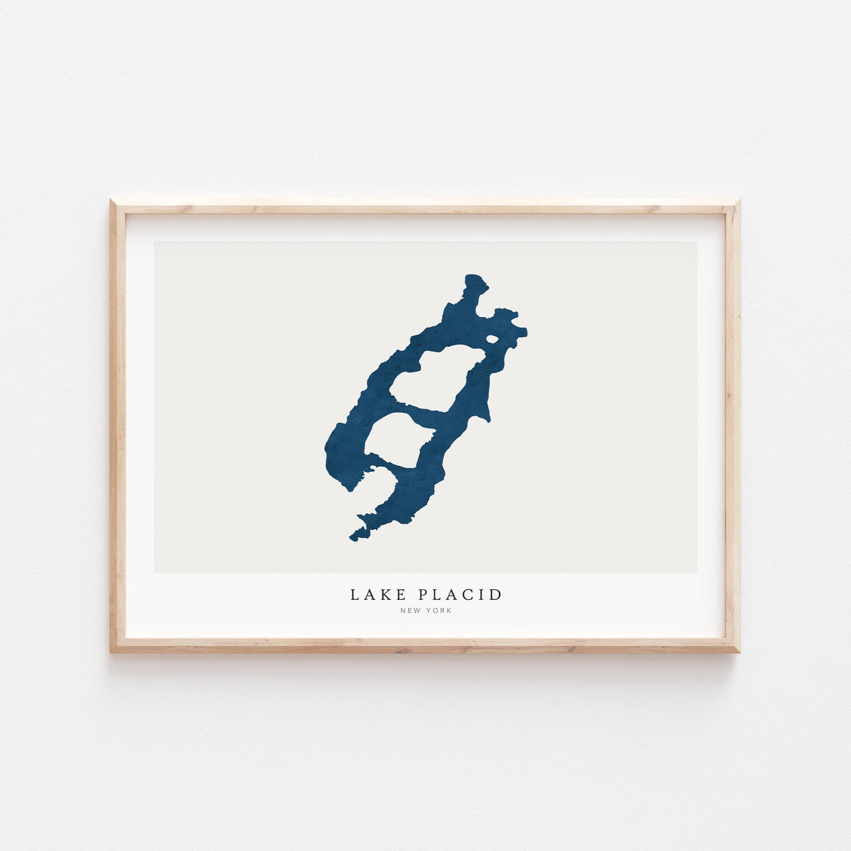 lake placid new york map poster – minimalist lake wall art - image 2