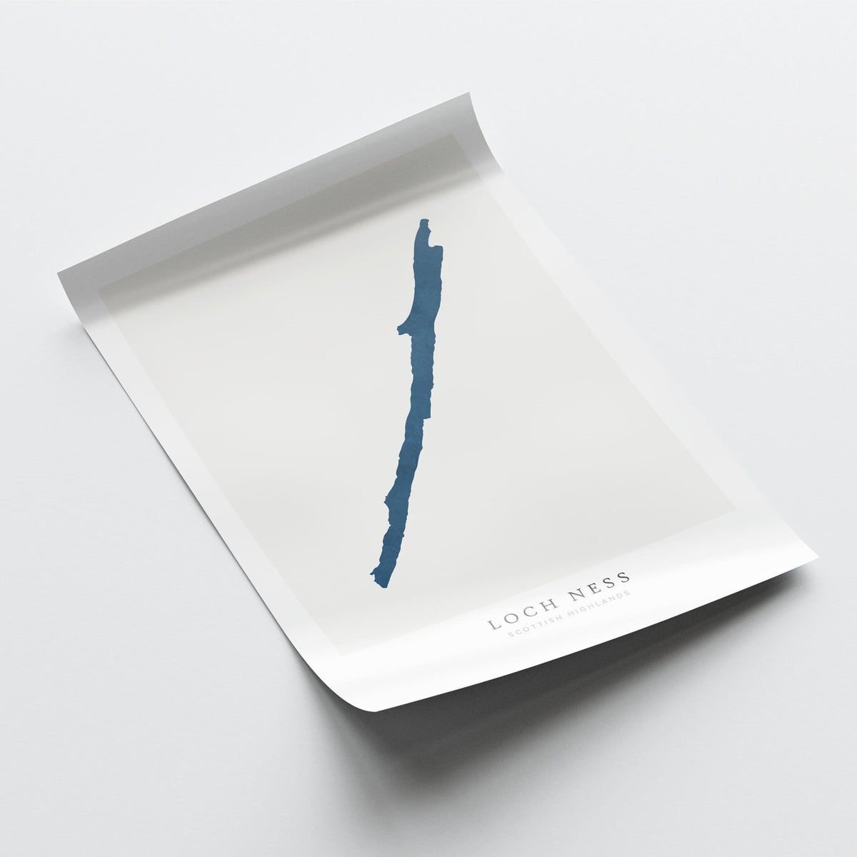 loch ness united kingdom map poster – minimalist lake wall art - image 6