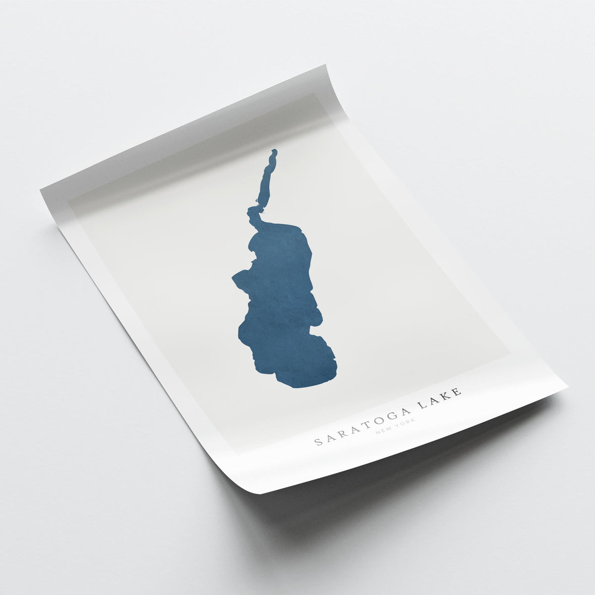 saratoga lake new york map poster – minimalist lake wall art - image 6