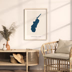 saratoga lake new york map poster – minimalist lake wall art - image 5