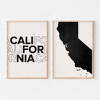 california map and typography wall art set - image 3