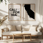california map and typography wall art set - image 4