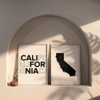 california map and typography wall art set - image 6