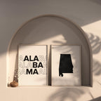 alabama map and typography wall art set - image 6