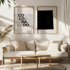 colorado map and typography wall art set - image 4