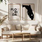 florida map and typography wall art set - image 4