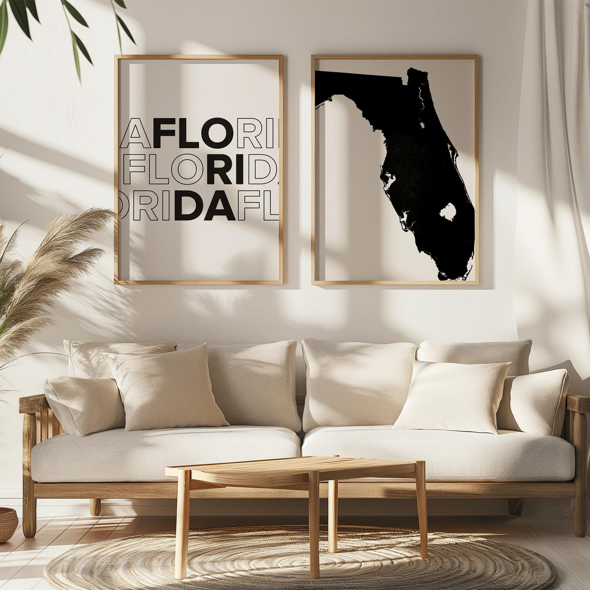 florida map and typography wall art set - image 4