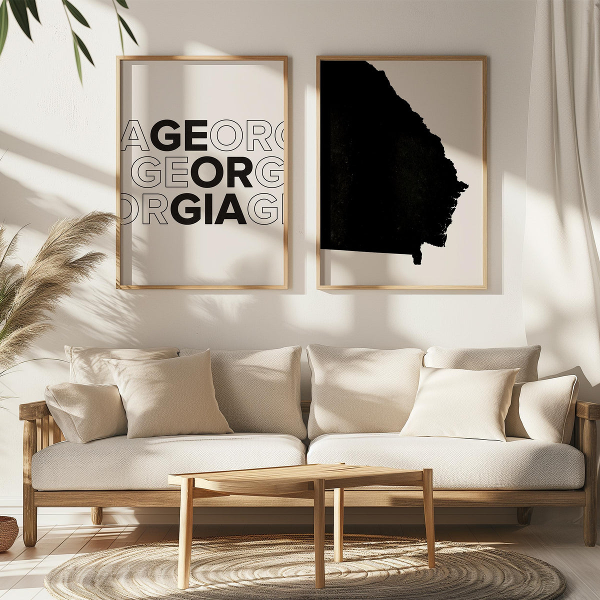 georgia map and typography wall art set - image 4