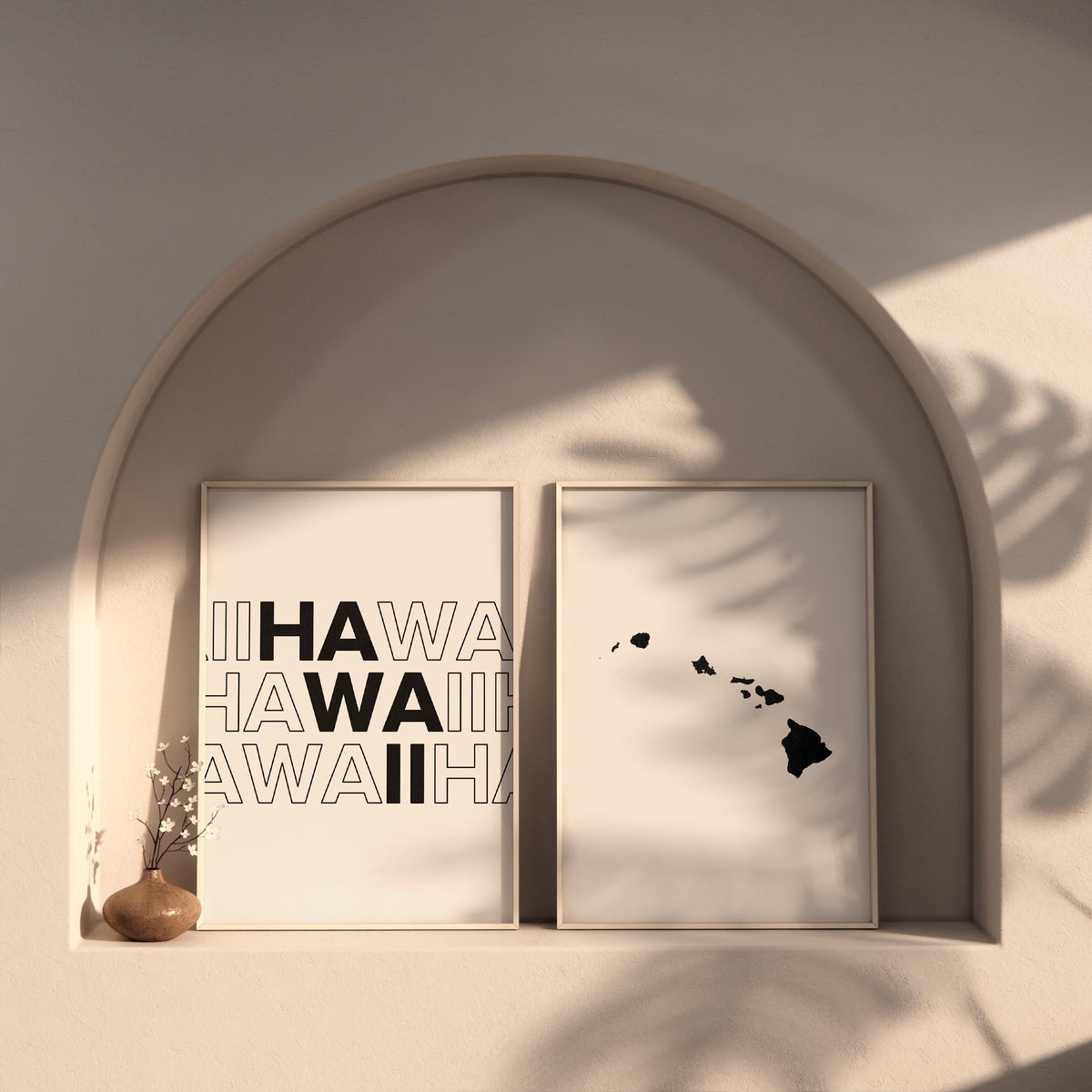 hawaii map and typography wall art set - image 6