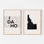 idaho map and typography wall art set - image 5